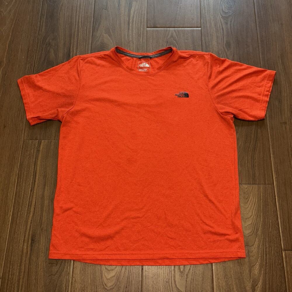 The North Face Mens Logo Orange T- Shirt -Small Poly